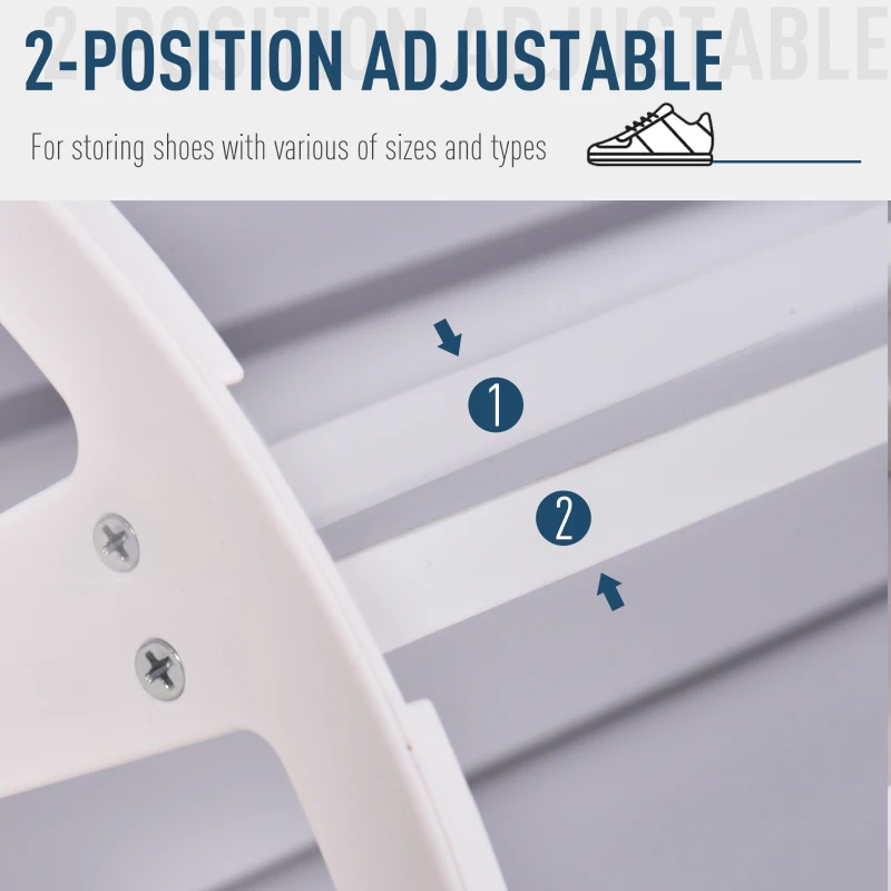 HOMCOM Wooden Shoe Rack Modern Storage Cabinet Cupboard with 4 Doors Hallway Furniture (Black)