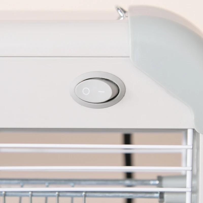 Outsunny Wall Hanging Bug Zapper, 30W Electric Fly Zapper Mosquito Killer, 60㎡ Coverage Insect Killer, Indoor Outdoor Use, Grey