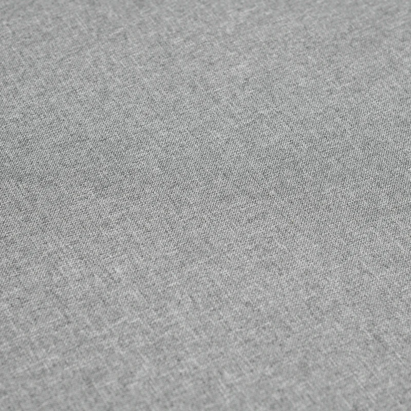 Outsunny 2 Seater Rattan Sun Lounger Set w/ Adjustable Steel Frame-Grey