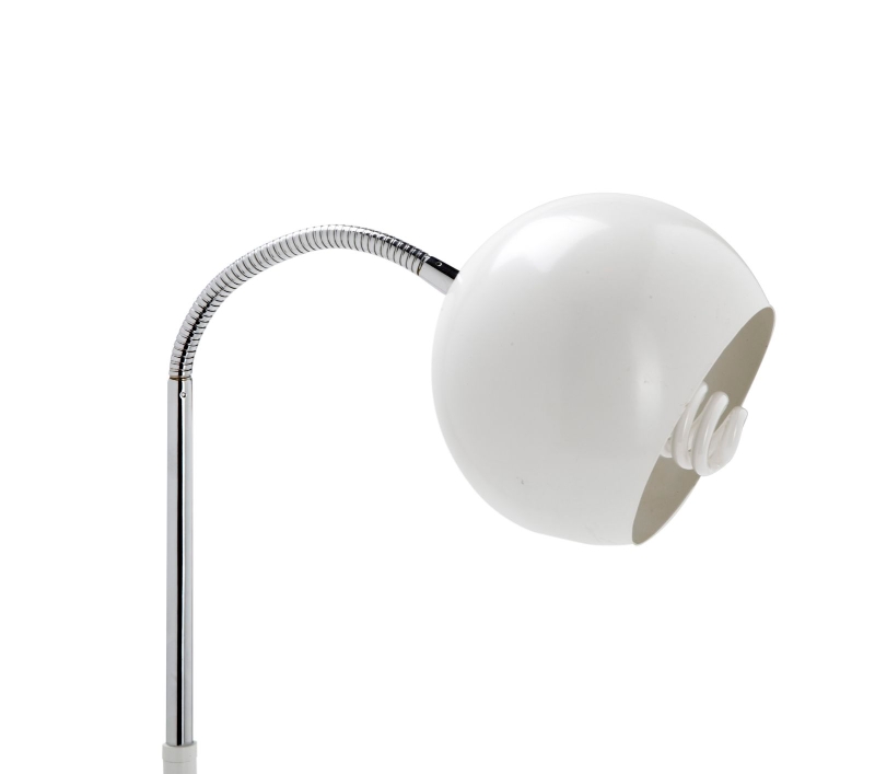 Paralume Ball Da Tavolo Bianco Cm 25X14X55