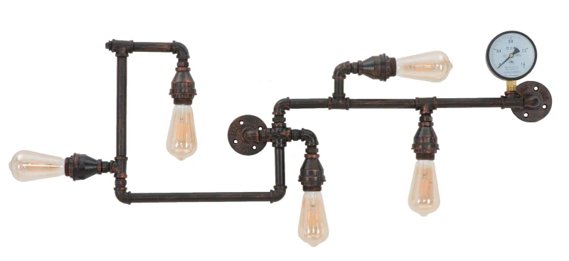 Lampada Da Muro Manhattan 5 Luci Cm 100X8X34