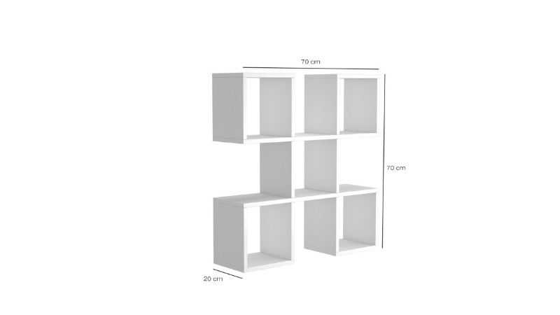 Homemania Mensola Spider W70xD20xH70 cm Sonoma