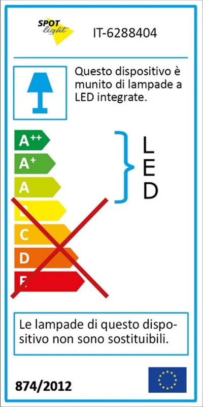Homemania Lampada Ad Incasso Live Bianco W7xD3,6xH7 cm