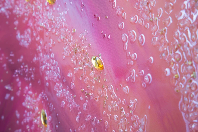 Stampa Su Tela Con Applicazioni -A- Flamingo Cm 80X3.8X120