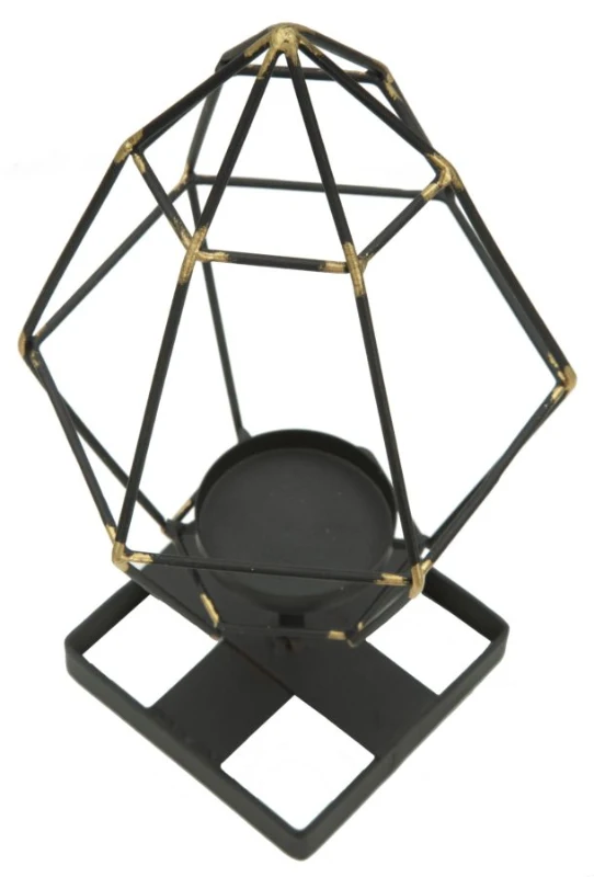 Porta Candela Bright Piramid Cm 15X13X29