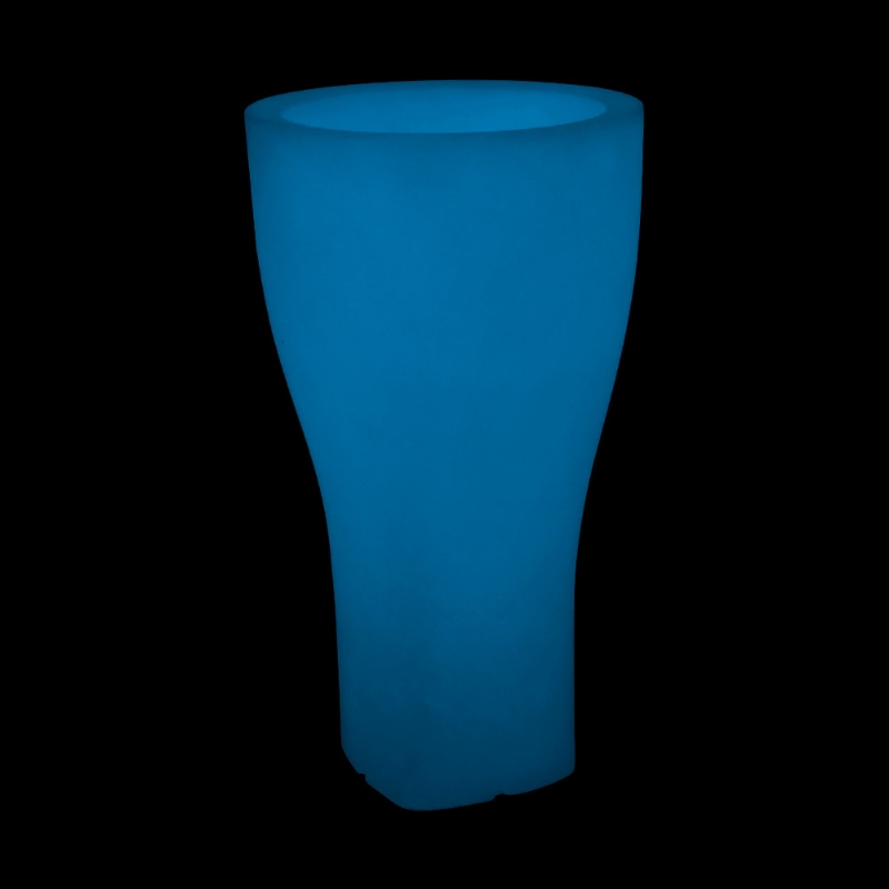 Farmet New Domus Vaso Rotondo 85 Cm Azzurro Fluo ø 48 h 85