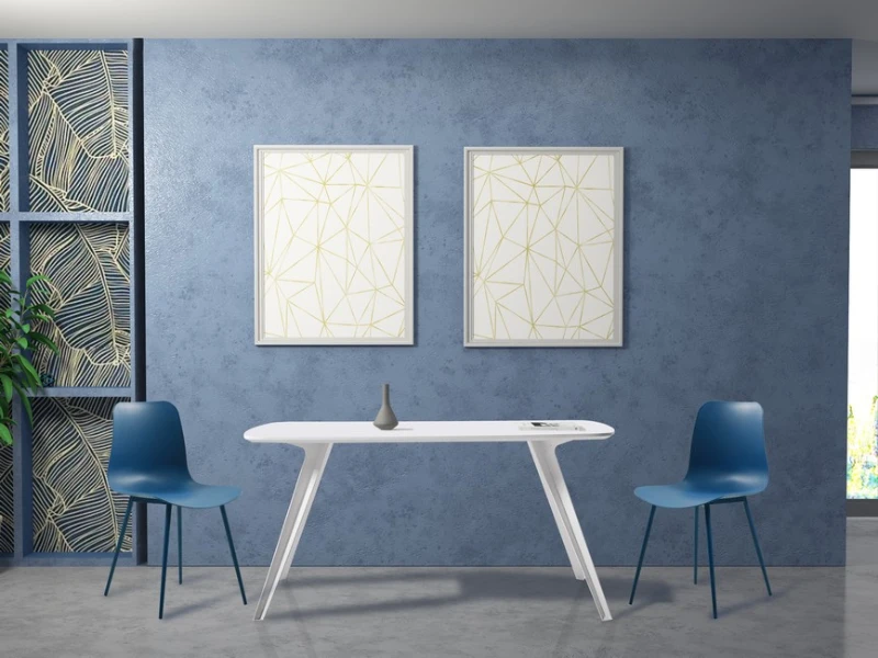 Homemania Set di 2 Sedie Polaris Blu Scuro