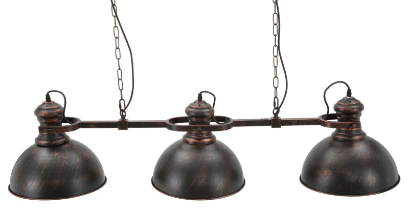 Lampadario 3 Luci Industry Cm 120X30X30 (Catena  85Cm)