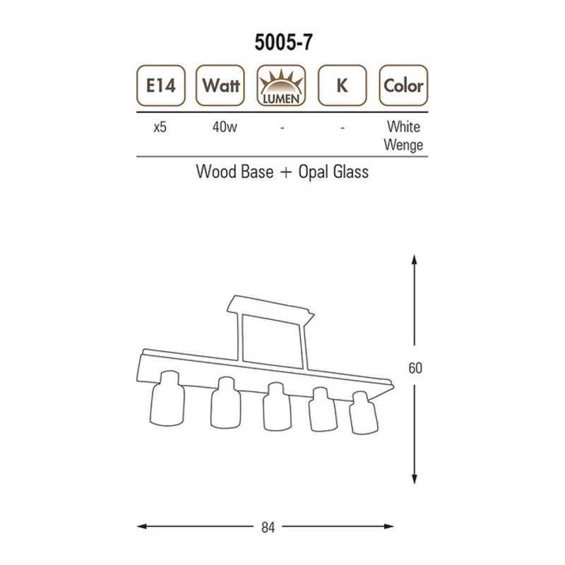 Homemania Lampada A Sospensione Atlas Bianco, Cromo