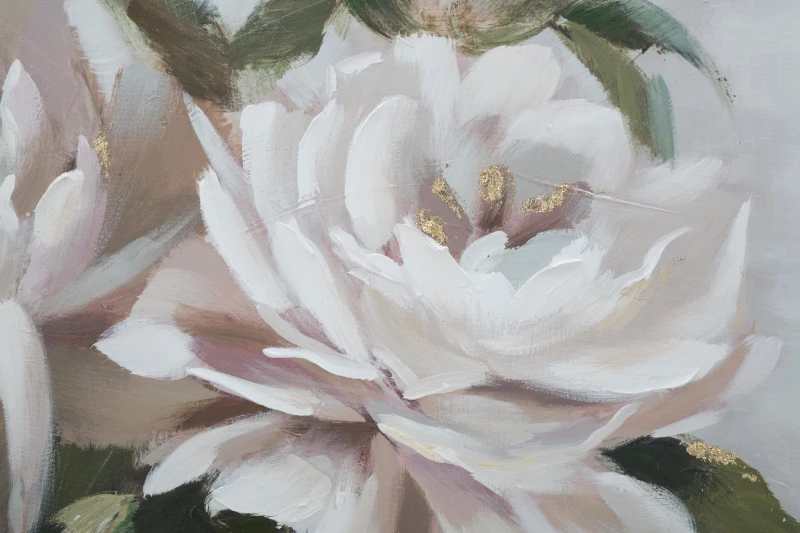 Dipinto Su Tela Flower&Leaf Cm 100X3,7X80