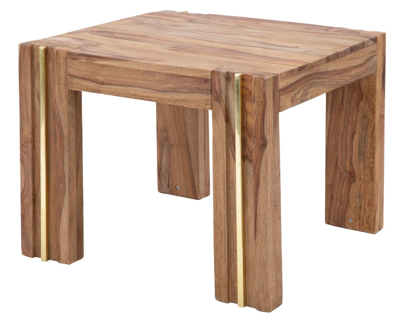 Tavolo Da Caffe' Quadrato Elegant Sheesham Cm 58X58X45