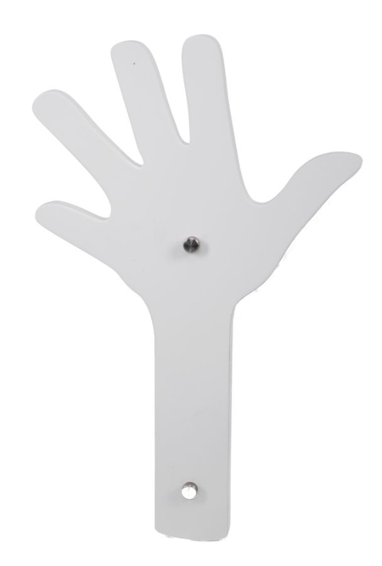 Appendiabiti Da Muro Finger Bianco Cm 26X40