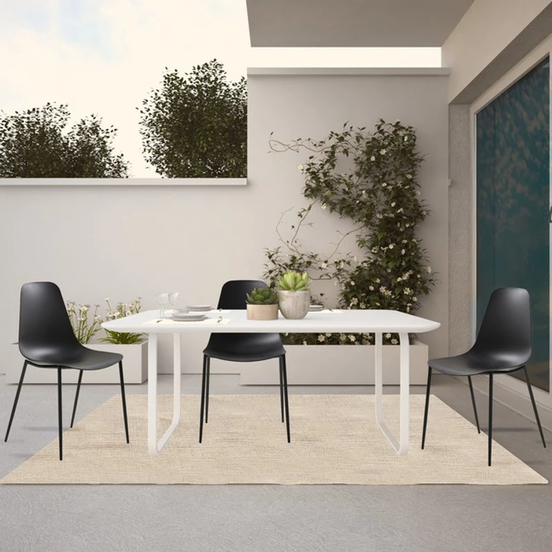 Homemania Set di 2 Sedie Antila Nero