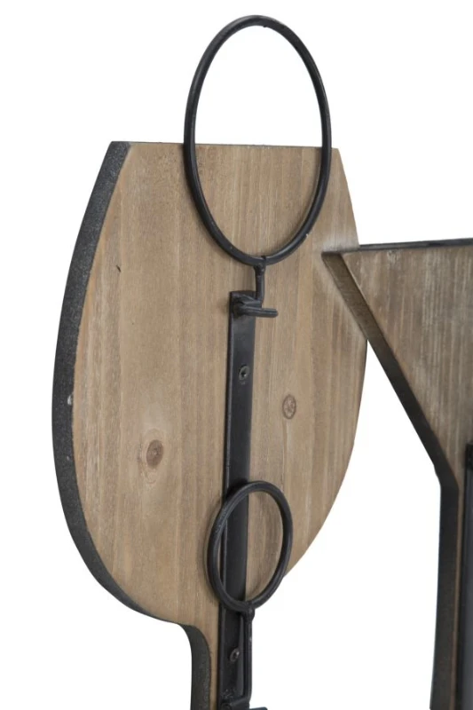 Porta Bottiglie Da Muro Glass Cm 71X12.5X41.5