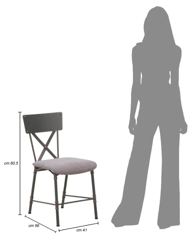 Sedia Manhattan Cm 41X56X80.5