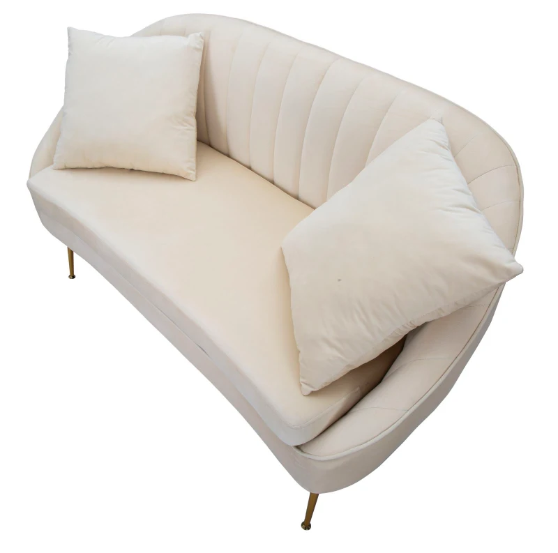 Divano Venice Crema Cm 136X66X78