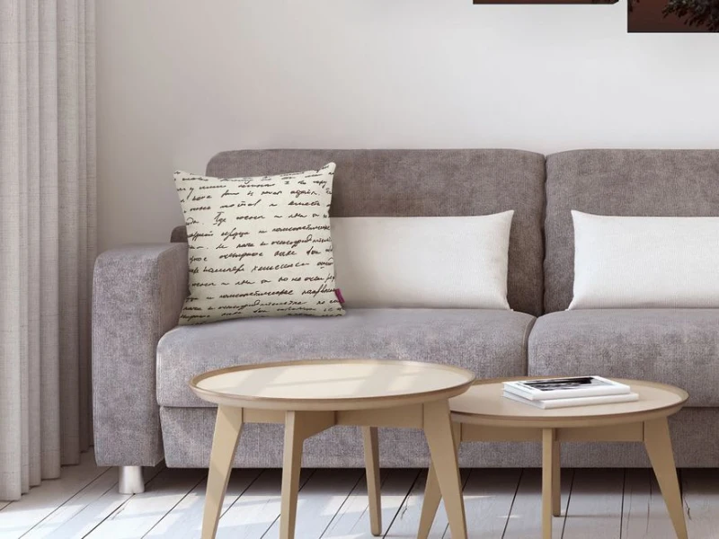 Homemania Cuscino Decorativo Fantasia Letter 43x43x5 cm