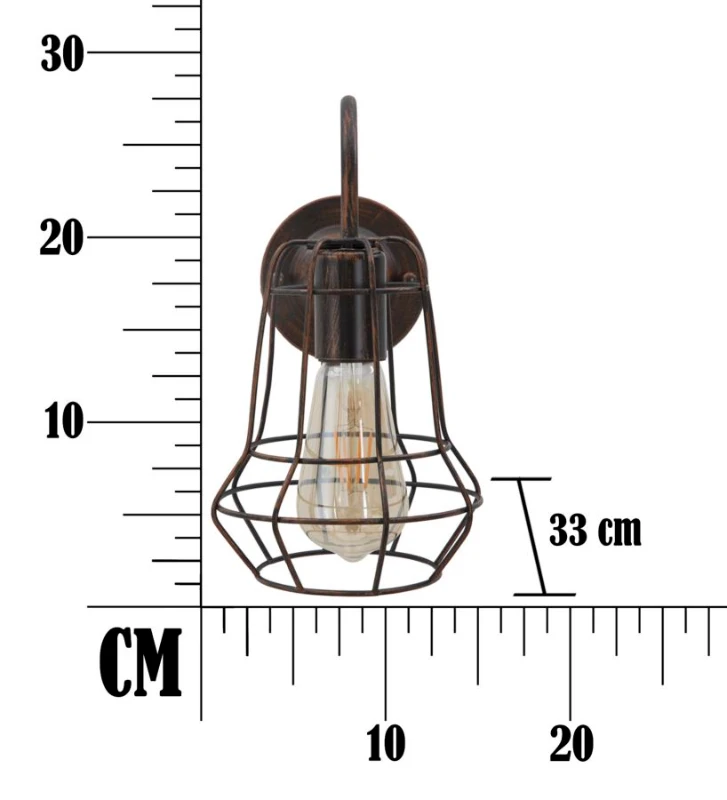 Lampada Da Muro Industry -B- Cm 33X15X27.5 