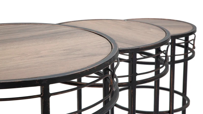 Tavolinetti Essential Tris Cm Ø 46X58-40X50-34X44  