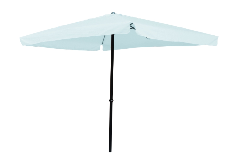 Ombrellone 3X3 Mt X 2,7 H Mt - Quadro - Struttura In Acciaio Colore Bianco - Apertura Per Sfogo Aria