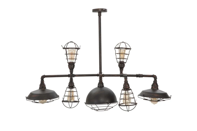 Lampadario Manhattan 7 Luci Cm 111X48X58