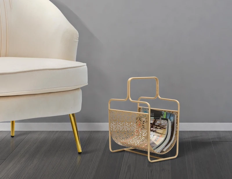 Porta Giornali Glam Rose Cm 37X22X44,5