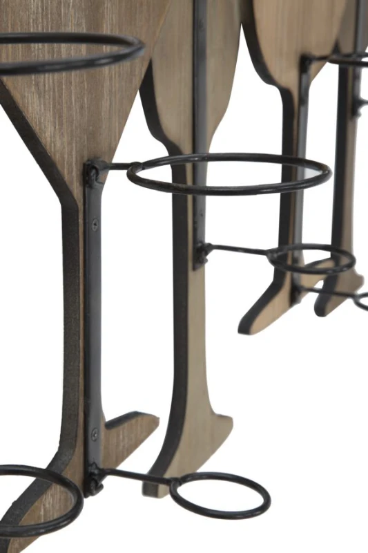 Porta Bottiglie Da Muro Glass Cm 71X12.5X41.5