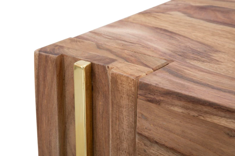 Tavolo Da Caffe' Quadrato Elegant Sheesham Cm 58X58X45