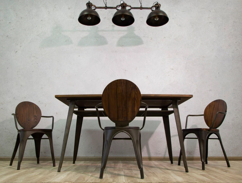 Lampadario 3 Luci Industry Cm 120X30X30 (Catena  85Cm)