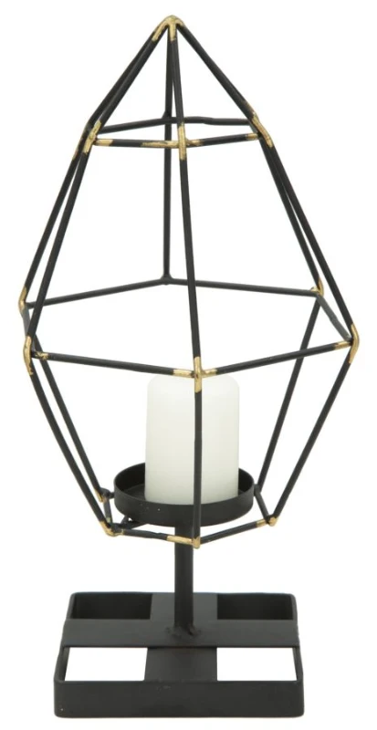 Porta Candela Bright Piramid Cm 15X13X29