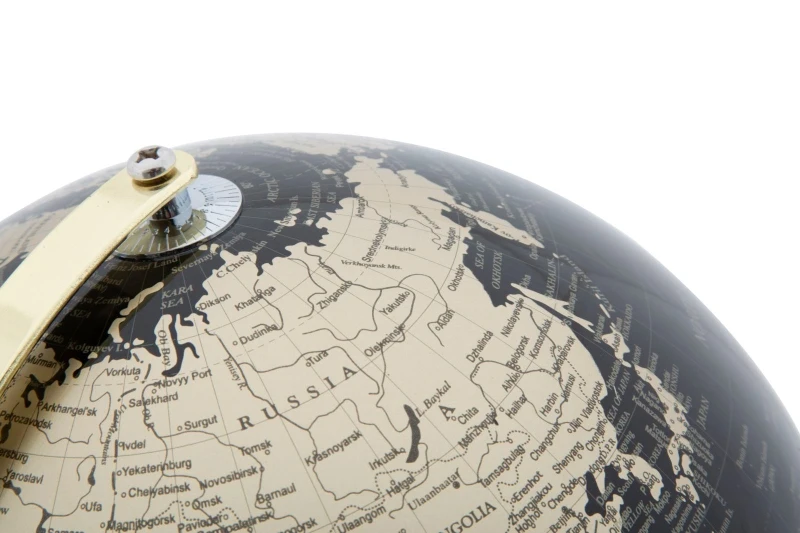 Mappamondo Gold Cm Ø 25X34