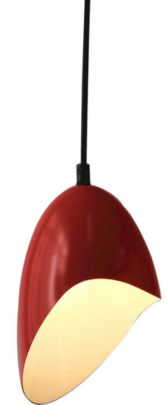 Homemania Lampada A Sospensione Jensen Rosso, Bianco W14,5xD130xH cm