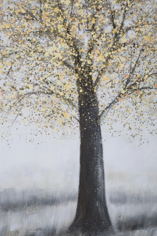 Dipinto Su Tela Tree Simple -A- Cm 80X3,8X120