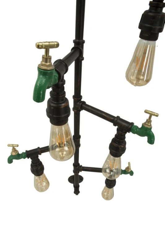 Lampada Da Muro Manhattan 5 Luci Cm 50X30X105