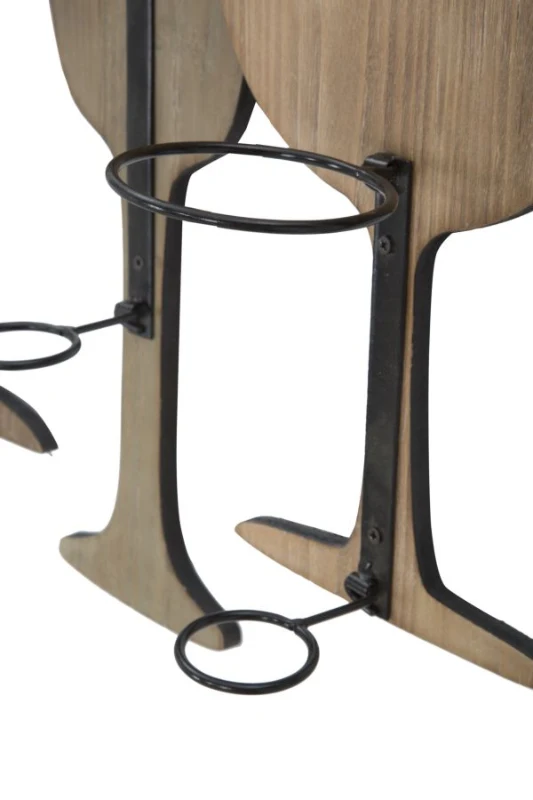 Porta Bottiglie Da Muro Glass Cm 71X12.5X41.5