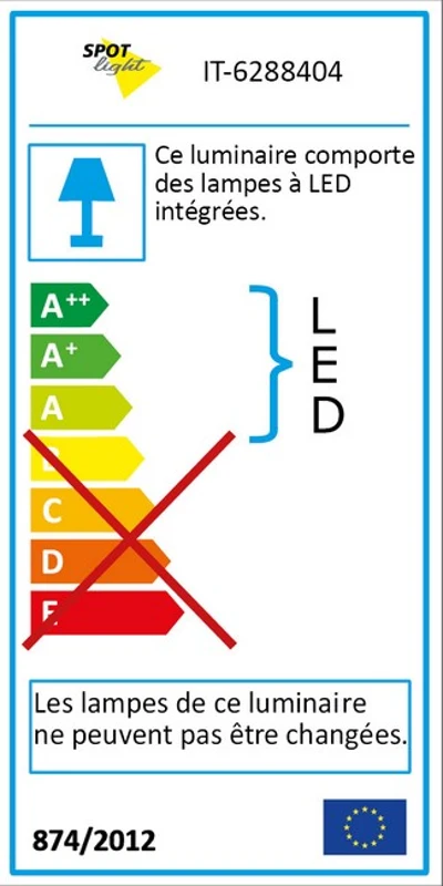 Homemania Lampada Ad Incasso Live Bianco W7xD3,6xH7 cm