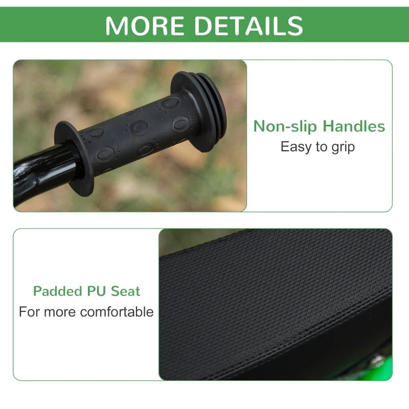 HOMCOM 12" Kids Balance Bike, No Pedal Training Bicycle w/ Air Filled Tyres, Soft Handlebar, PU Seat, for Ages 3-6 Years Gift for Boys Girls - Green