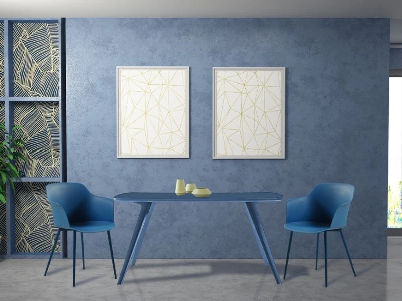 Homemania Tavolo Mizar W140xD80xH75 cm Blu Scuro