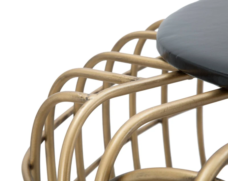 Tavolo Da Caffe' Gold Spider Cm 119X75X55