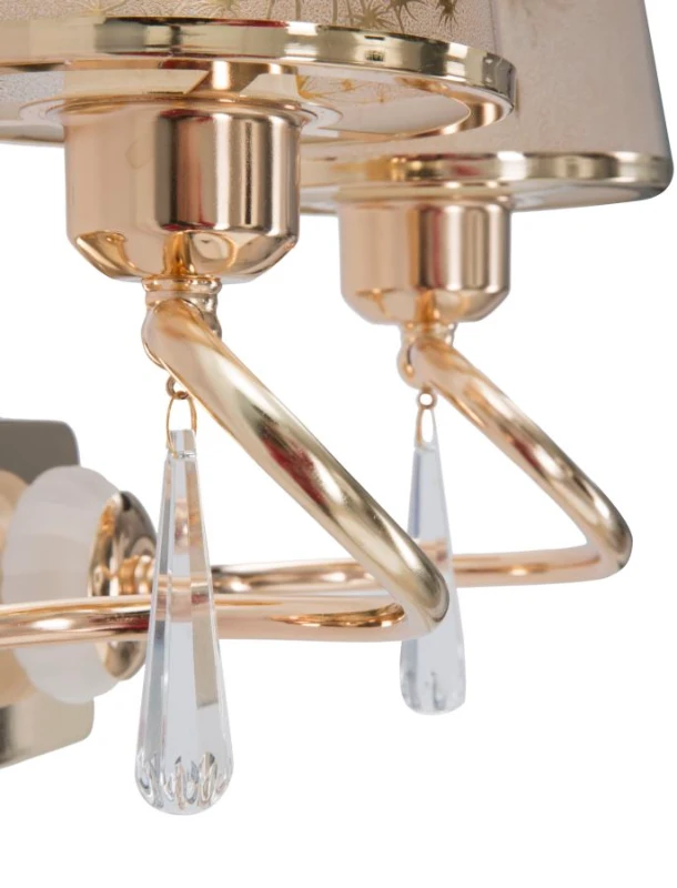 Lampada Da Muro Glam Ring Doppia Cm 32X18X27