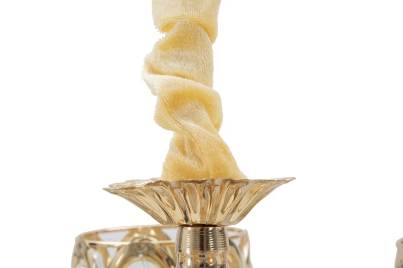 Lampadario Glam Cristal 5 Luci Cm Ø 40X72