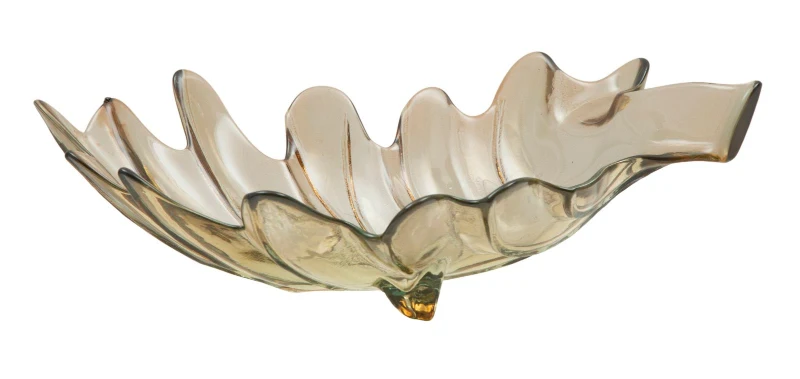 Svuota Tasche Vetro Riciclato Leaf Cm  33X20X11 (Made In Spain)