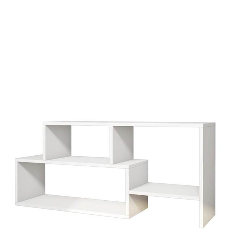 Homemania Mobile TV Clover W121,8xD30xH53,8 cm Bianco