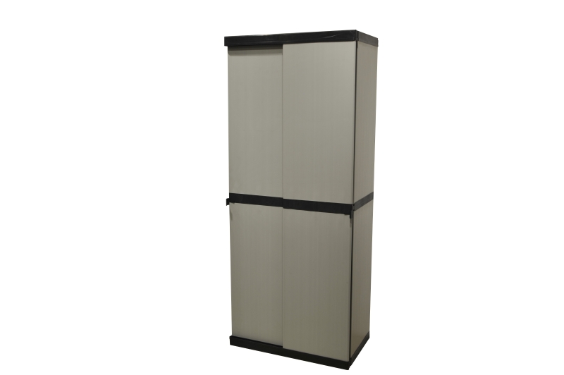 MONGARDI Armadio Portascope Ante scorrevoli, Ripiani Regolabili (Interno/Esterno), 68x40,5x168