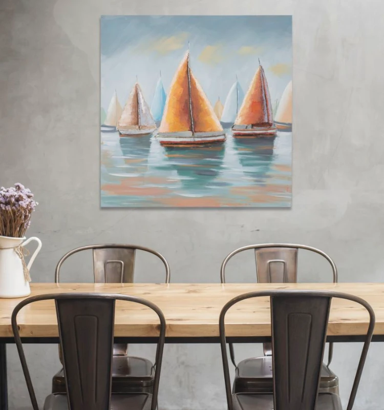 Dipinto Su Tela Sidney -B- Cm 80X4X80