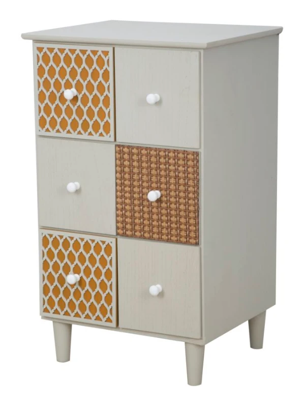 Cassettiera 6 Cassetti Aunt Cm 43.5X38X71.5