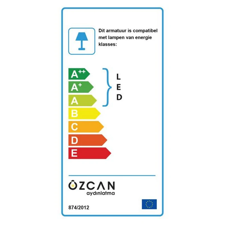 Homemania Faretto Arge W13xD13xH11 cm Bianco