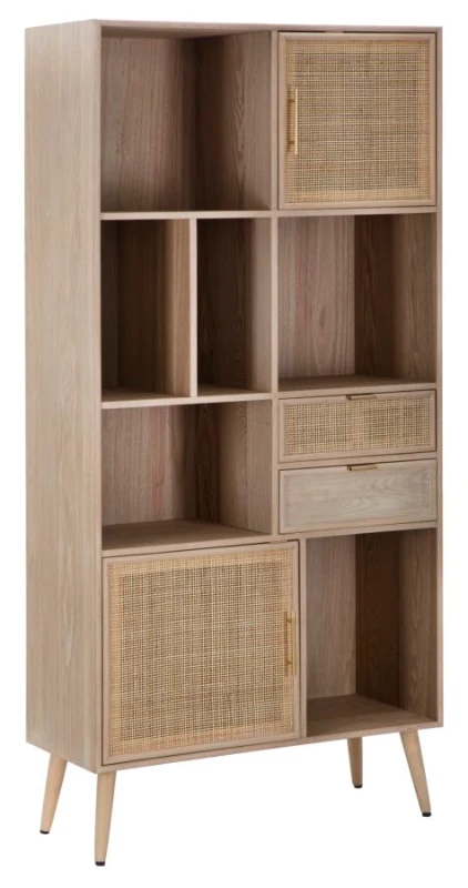 Libreria Paglia Di Vienna Cm 90X37X189