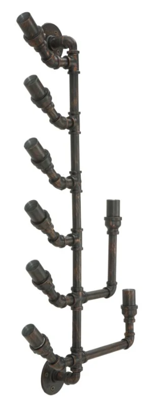 Porta Bottiglie Da Muro Manhattan 8 Posti Cm 40X9X82