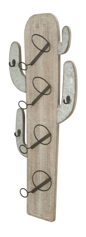 Porta Bottiglie Da Muro Cactus Cm 46X12X96